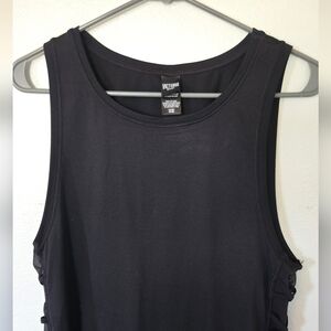 Victoria Sport | Black Lace Up Sides Tank Top Size Small